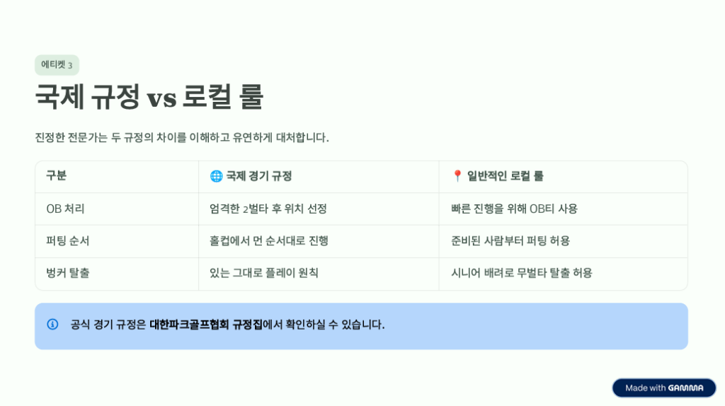 "그린 위에서 존경받는 법": 실력보다 중요한 파크골프 매너 5가지 -4