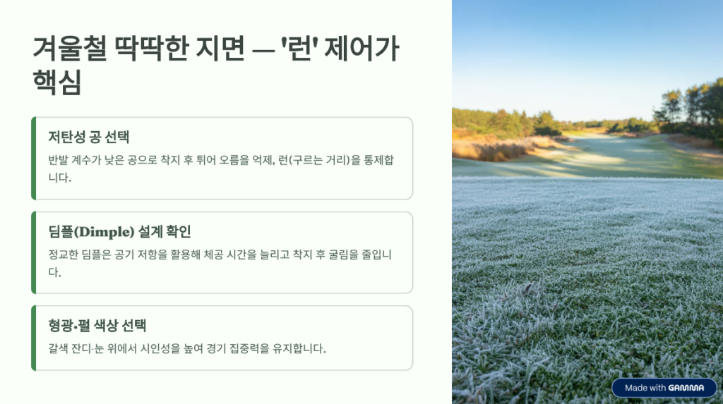 파크골프 공 선택의 기술: 계절에 따라 공도 바꿔야 한다? -4