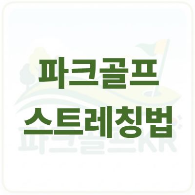 부상 없이 안전하게 즐기는 파크골프 스트레칭법 완벽 가이드